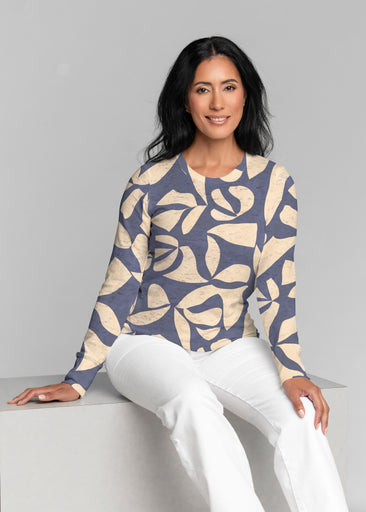 Bonhomie Creme (26010) ~ Thermal Long Sleeve Crew Shirt