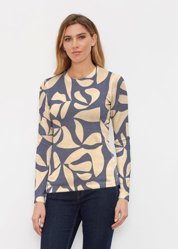 Bonhomie Creme (26010) ~ Butterknit Long Sleeve Crew Top