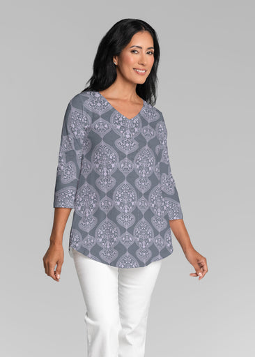 Mindful Eventide (26013) ~ V-neck Flowy Tunic
