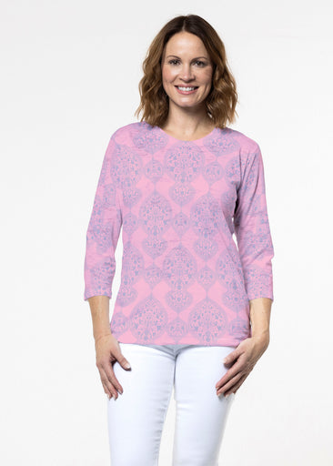 Mindful Dawn (26015) ~ Signature 3/4 Sleeve Crew Neck Top