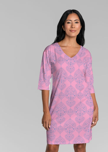 Mindful Dawn (26015) ~ Lucy 3/4 Sleeve V-Neck Dress