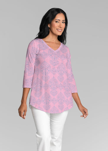 Mindful Dawn (26015) ~ V-neck Flowy Tunic