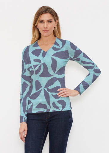 Bonhomie Surf (26017) ~ Butterknit Long Sleeve V-Neck Top
