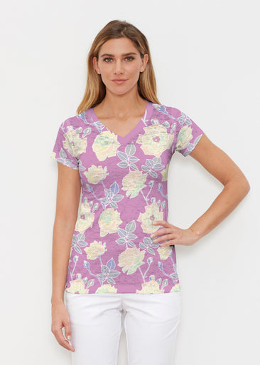 Diana Berry (26018) ~ Signature Cap Sleeve V-Neck Shirt