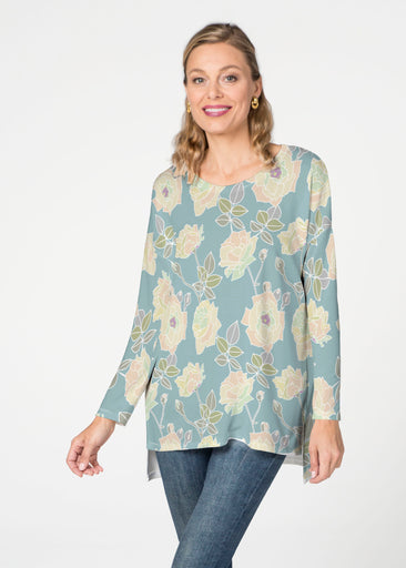 Diana Aqua (26019) ~ Slouchy Butterknit Top