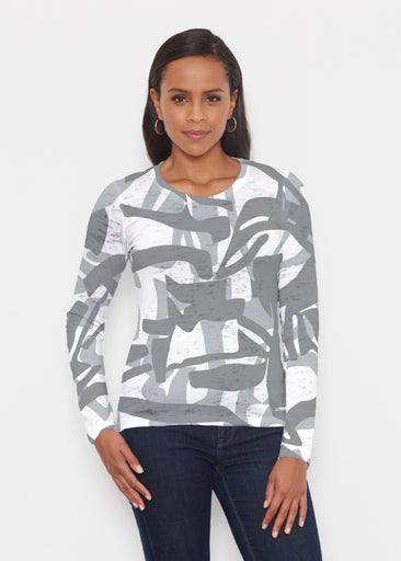 Amaze Grey (26020) ~ Signature Long Sleeve Crew Shirt