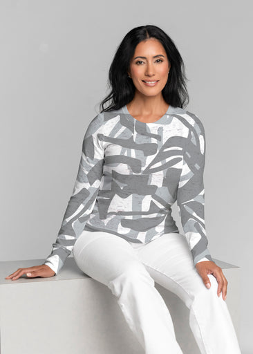 Amaze Grey (26020) ~ Thermal Long Sleeve Crew Shirt