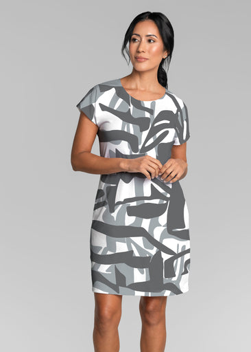 Amaze Grey (26020) ~ Lucy Tee Dress