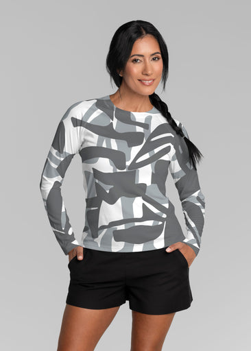 Amaze Grey (26020) ~ Long Sleeve Rash Guard