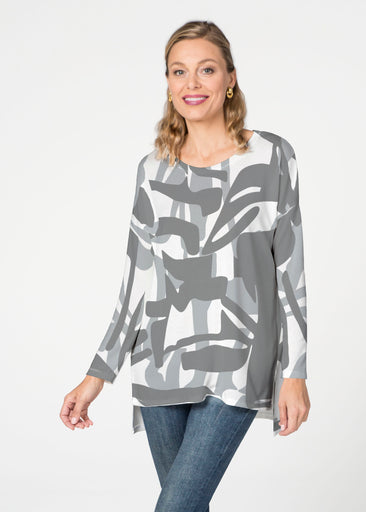 Amaze Grey (26020) ~ Slouchy Butterknit Top