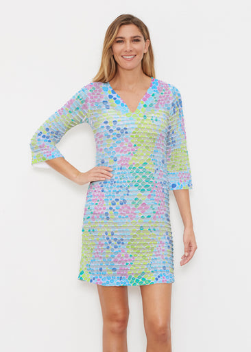 Bijou (26021) ~ Banded 3/4 Sleeve Dress
