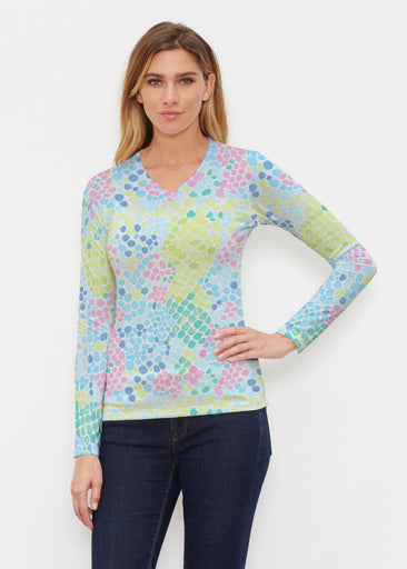 Bijou (26021) ~ Butterknit Long Sleeve V-Neck Top