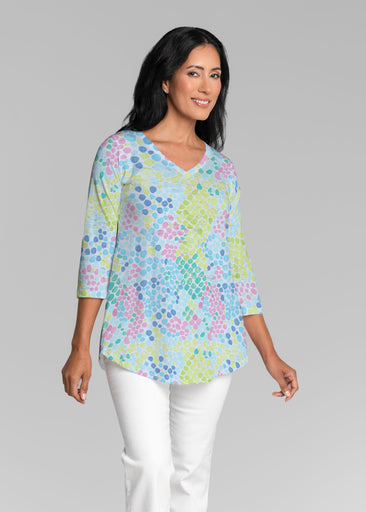 Bijou (26021) ~ V-neck Flowy Tunic
