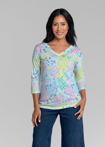 Bijou (26021) ~ Signature 3/4 Sleeve V-Neck Top