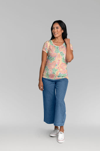 Sunny Vibe (26022) ~ Short Sleeve Scoop Shirt