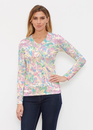 Bon Bon (26023) ~ Butterknit Long Sleeve V-Neck Top
