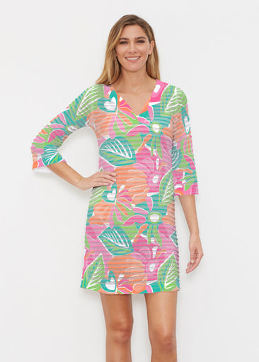 Love Island (26024) ~ Banded 3/4 Sleeve Dress