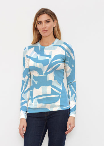 Amaze Sky (26025) ~ Butterknit Long Sleeve Crew Top