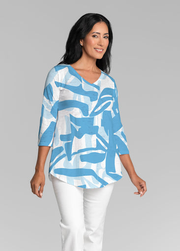 Amaze Sky (26025) ~ V-neck Flowy Tunic