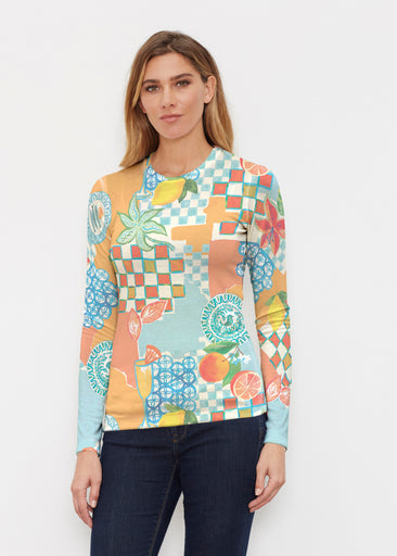 Amalfi (26027) ~ Butterknit Long Sleeve Crew Top