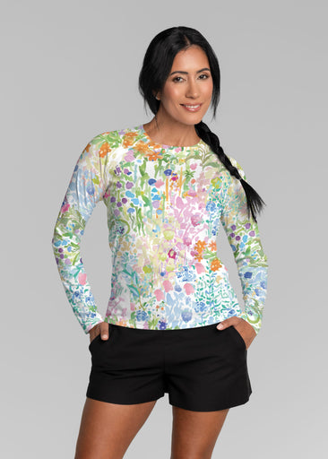 Flower Market (26028) ~ Long Sleeve Rash Guard