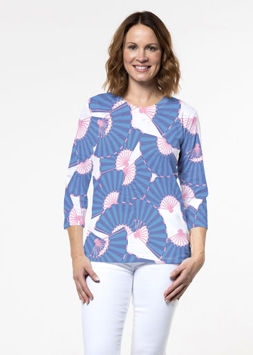 Spring Fling (26029) ~ Signature 3/4 Sleeve Crew Neck Top