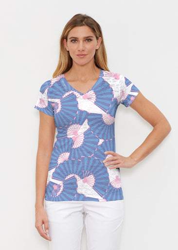 Spring Fling (26029) ~ Signature Cap Sleeve V-Neck Shirt
