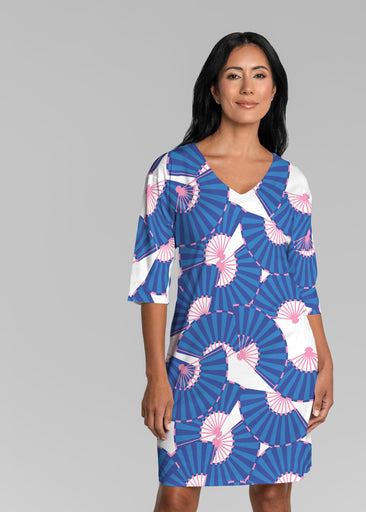 Spring Fling (26029) ~ Lucy 3/4 Sleeve V-Neck Dress