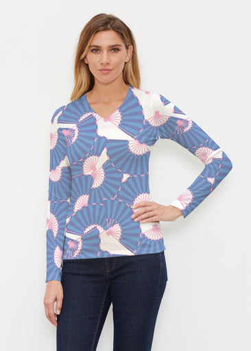 Spring Fling (26029) ~ Butterknit Long Sleeve V-Neck Top