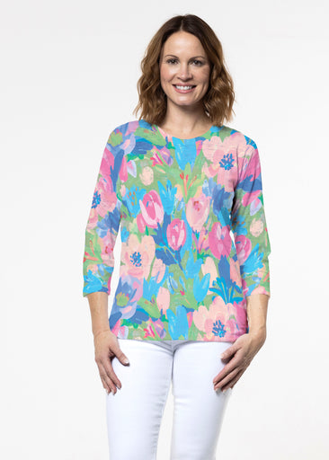 Amelie (26030) ~ Signature 3/4 Sleeve Crew Neck Top