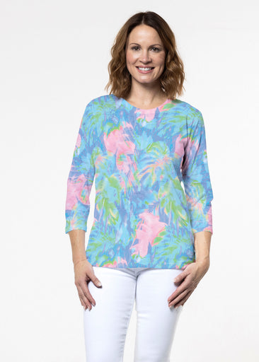 Tropical Fusion (26032) ~ Signature 3/4 Sleeve Crew Neck Top