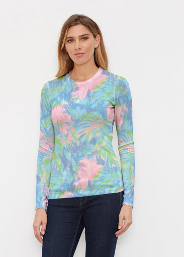 Tropical Fusion (26032) ~ Butterknit Long Sleeve Crew Top