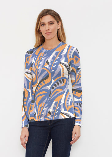 Emilio Mango (26033) ~ Butterknit Long Sleeve Crew Top