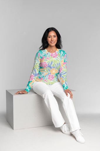 Surfin Safari (26034) ~ Thermal Long Sleeve Crew Shirt