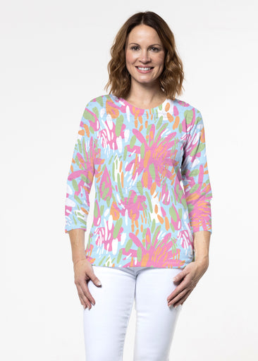 Rain or Shine (26036) ~ Signature 3/4 Sleeve Crew Neck Top