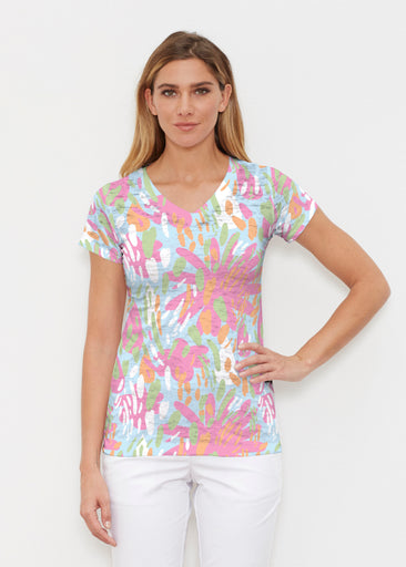 Rain or Shine (26036) ~ Signature Cap Sleeve V-Neck Shirt