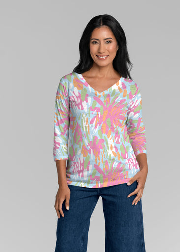 Rain or Shine (26036) ~ Signature 3/4 Sleeve V-Neck Top