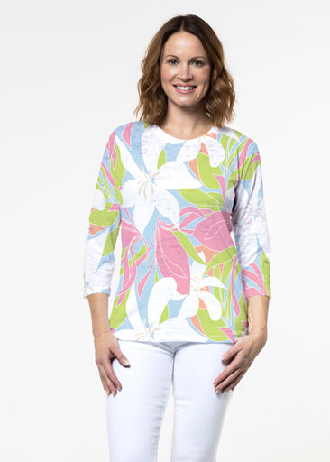 Aloha (26038) ~ Signature 3/4 Sleeve Crew Neck Top