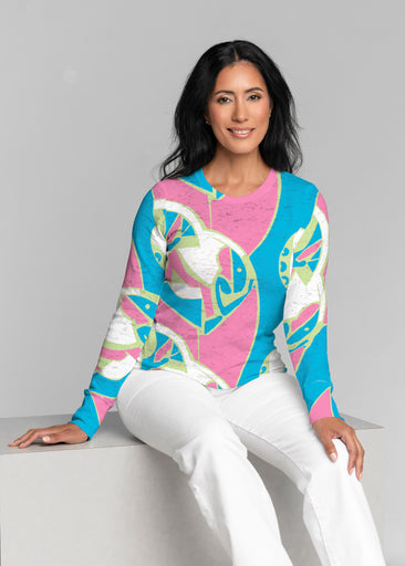 Art Deco (26039) ~ Thermal Long Sleeve Crew Shirt