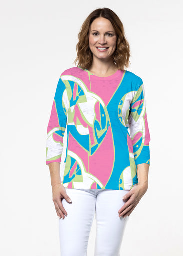Art Deco (26039) ~ Signature 3/4 Sleeve Crew Neck Top