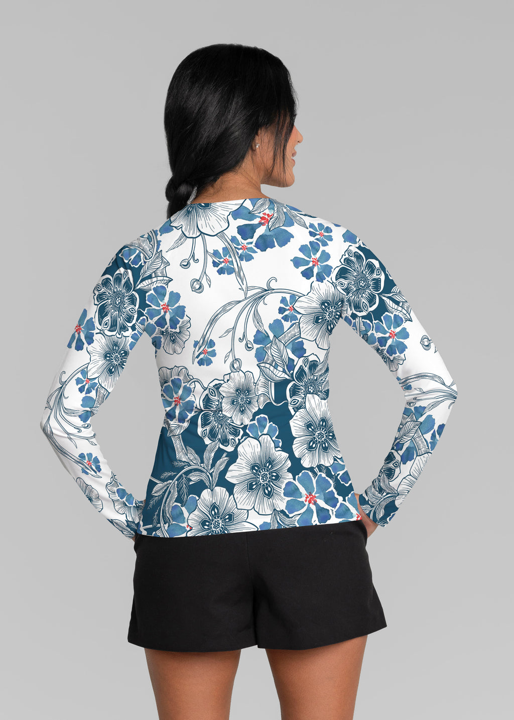 Sleeve Rgs Kalani Blue (26041) ~ Long Sleeve Rash Guard – Whimsy Rose