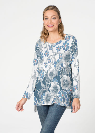 Kalani Blue (26041) ~ Slouchy Butterknit Top