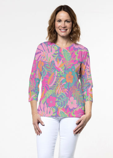 Palm Beach (26042) ~ Signature 3/4 Sleeve Crew Neck Top