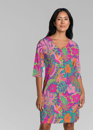 Palm Beach (26042) ~ Lucy 3/4 Sleeve V-Neck Dress