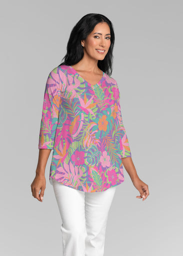 Palm Beach (26042) ~ V-neck Flowy Tunic