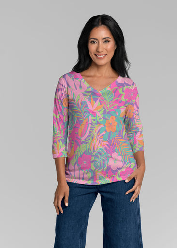 Palm Beach (26042) ~ Signature 3/4 Sleeve V-Neck Top