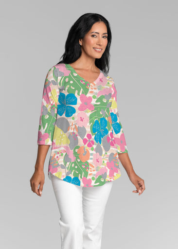 Do Re Mi (26044) ~ V-neck Flowy Tunic