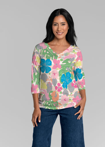 Do Re Mi (26044) ~ Signature 3/4 Sleeve V-Neck Top