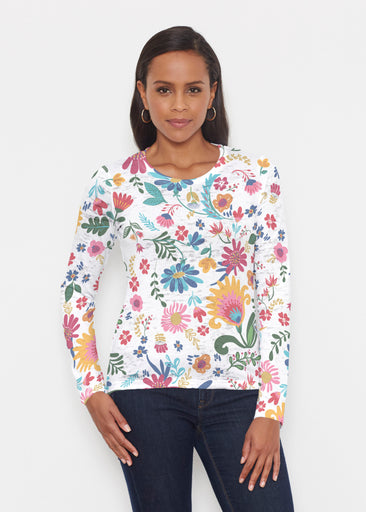 Boho Girl Berry (26045) ~ Signature Long Sleeve Crew Shirt