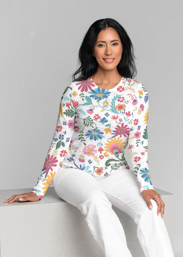 Boho Girl Berry (26045) ~ Thermal Long Sleeve Crew Shirt